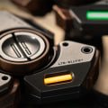 Miniatyrbilde 4 av 5: Tritium gassrør Selvlysende nødlys utendørs EDC 12mm orange