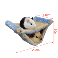 Pikkukuva 1 / 5: Hamster Hanging House häkki nukkumispesä Lemmikkisänky Rotan Hamsteri Gu Blue 20*14*10cm