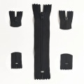 Miniatyrbillede 8 af 8: 4 Stk Længde 20cm Closed End Colorful #3 Nylon Coil Zips Garme Beige 4PCS