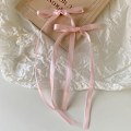 Pikkukuva 1 / 8: n Style Ribbon Bow Hiuspidike Pitkä Tupsu Hiusneula Sweet Lovely H Pink