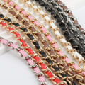 Miniatyrbillede 7 af 8: 110 cm Pung Chain Strap Crossbody Chains Erstatningslæder A7