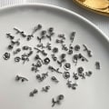 Miniatyrbilde 6 av 8: 10 STK 3D Rose Nail Art Ornament Legering Nail Art Charms DIY Retro C