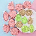 Miniatyrbillede 2 af 5: 8 stk Blade Cookie ter Biscuit Form Press Stamp Fondant Kage M