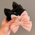 Miniatyrbilde 7 av 8: Barn Flekk Sløyfe Hårklemme Jenter Princess Duckbill Clip e Hea Wine red