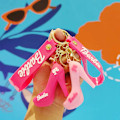 Pikkukuva 7 / 8: Vaaleanpunainen Barbie-avainnippu riipus Love Key Ring case Char 3