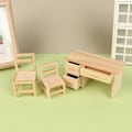 Miniatyrbilde 5 av 5: DollHouse Miniatyr Simulering Mini Skrivebordsstol Modell DIY Access A1
