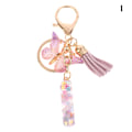 Pikkukuva 1 / 8: 1 kpl A-Z Letters avaimenperä naisille Tupsu Butterfly Pendant Ini I