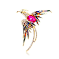 Miniatyrbillede 1 af 5: Krystalemalje Phoenix Fuglebrocher Dyrepind til Kvinder Mænd B Multicolor