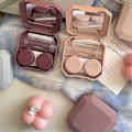 Pikkukuva 6 / 8: Candy Color Piilolinssit Box Yksivärinen Kannettava piilolinssi Light pink