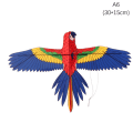 Miniatyrbilde 1 av 8: (Kun drager)Minidrager som flyr for barn 3d pocket kite dynam A6