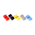 Miniatyrbilde 3 av 5: 10 STK Fader Knob Cap Touch Sensitive Slider Ribbed Mixer Desk S Black