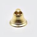 Miniatyrbillede 1 af 8: 10-50 mm guldbelagte klokker ornamenter trompet mini Jingle Bells C 25mm