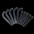 Miniatyrbild 3 av 8: 1/5 st Clear Earring Display Holder Bäreffekt Stick Ear St C 5Pcs