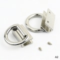 Miniatyrbillede 1 af 8: Metaltaske Side Edge Hang Buckle New Style Clip Clasp til DIY Le A2