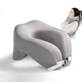 Miniatyrbilde 2 av 8: Reisepute U-formet ren minneskum nakkepute for fly Gray