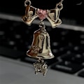 Miniatyrbilde 3 av 5: Romantisk motetemperament juleklokke Rosa hjerteformet Z