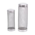 Miniatyrbilde 4 av 8: holdbart rustfritt stål filter mesh akvariefilter vakt fisk 6.8cm