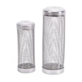 Miniatyrbillede 4 af 8: holdbart rustfrit stål filter mesh akvarie filter vagt fisk 8.5cm