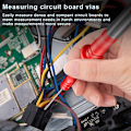Miniatyrbild 5 av 7: 1 par Universal Multimeter Test Probe Spets Testledningsförlängning Black
