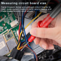 Miniatyrbilde 5 av 7: 1 par Universal Multimeter Test Probe Spissen Testledning Forlengelse Black