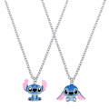 Pikkukuva 2 / 8: Sarjakuva kaulakoru Lilo & Stitch Mode Metal kaulakoru Anime Chara 1#