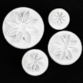 Miniatyrbilde 8 av 8: 4X Kake Fondant Sukkerkunst Dekor Cookie Form Støpeform Stempel Dais