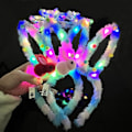 Miniatyrbilde 4 av 8: 1 STK New Plush Glow Glow Ball Hårbånd Party Plysj Glow Headwe A