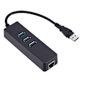 Miniatyrbillede 7 af 8: 3-porte USB 3.0 Gigabit Ethernet Lan RJ45 netværksadapterhub
