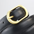 Miniatyrbilde 6 av 8: Retro beltespenne for kvinner Mote Dame belteskinn for kvinner Black