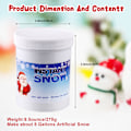 Miniatyrbillede 2 af 7: Instant Snow  Snepulver - Lav 6-8 Galloner Kunstig Sne White