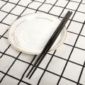 Miniatyrbilde 3 av 6: 1 par pinner Sklisikker rustfritt stål Gjenbrukbar metallpinne Multicolor