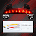 Miniatyrbild 4 av 9: Montering av Motorcykel XL883 1200 Led Baklykta bak Red