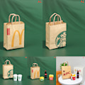 Miniatyrbild 3 av 5: 1: 12 dockhus simulerade shoppingväska paket miniatyr rekvisita A3