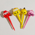 Pikkukuva 5 / 8: Sarjakuva Fruit Fork Toothpicks ja Animal Selection Mini Lunch Bo