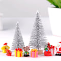 Miniatyrbilde 4 av 8: 3 stk/sett Furu juletre Håndverk Fairy Garden Miniature Terr S