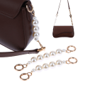 Miniatyrbillede 7 af 8: Taske forlængerkæde Crossbody pung Pearl Chain Strap Håndtaske D 18CM