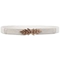 Miniatyrbillede 1 af 5: Taljebælte Elastisk Slank Dekorativ Stretchy Quick Release Stram White