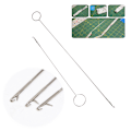 Miniatyrbillede 2 af 8: DIY Metal Syning Loop Turner Krog til at vende stof rør Stra 26.5cm
