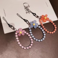 Miniatyrbild 3 av 8: 1 st aron-färgad Crystal Bead String Fashion Mobiltelefon Lanya A4