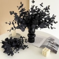 Miniatyrbilde 1 av 8: 34cm sorte eukalyptus kunstige blomster til romdekorasjon De