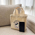 Miniatyrbilde 7 av 8: Ny Canvas Cartoon e Dame Handlepose Dame Fritid Enkel Beige