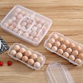 Miniatyrbilde 2 av 8: 10/18/34 Grids Egg Oppbevaringsboks Med lokk Kjøleskap Egg Box F.eks 18grid