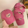 Miniatyrbilde 2 av 8: Pink Love Cat, buet myk topp for kvinner e Fashion Duck Tongue Hat