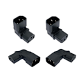 Miniatyrbillede 2 af 8: 10A 3Pin IEC-stik nede OP 90 vinklet IEC 320 C14 han til C1 A3