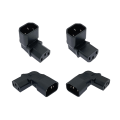 Pikkukuva 2 / 8: 10 A 3-nastainen IEC-liitin alas YLÖS 90 kulmikas IEC 320 C14 uros - C1 A4