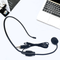 Miniatyrbilde 7 av 8: 3,5 MM tråd med hodebåren kablet mikrofon Headset stemmeforsterker