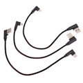 Miniatyrbillede 5 af 5: 25 cm USB til Type C kort opladningskabel Albue 90 grader 2,4A Fa IOS