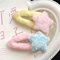 Pikkukuva 5 / 6: Naiset Pehmo Tähti Tytöt Side otsatukka Clip Ornament Hiusklipsit Barr A