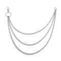 Miniatyrbilde 1 av 8: 1/2/3 Layer Long Metal Belte Chain Rock Punk Hook Bukser A3