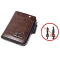 Miniatyrbillede 7 af 8: Kangaroo Wallet RFID-blokerende tegnebog med lynlås Multi Credit C B
